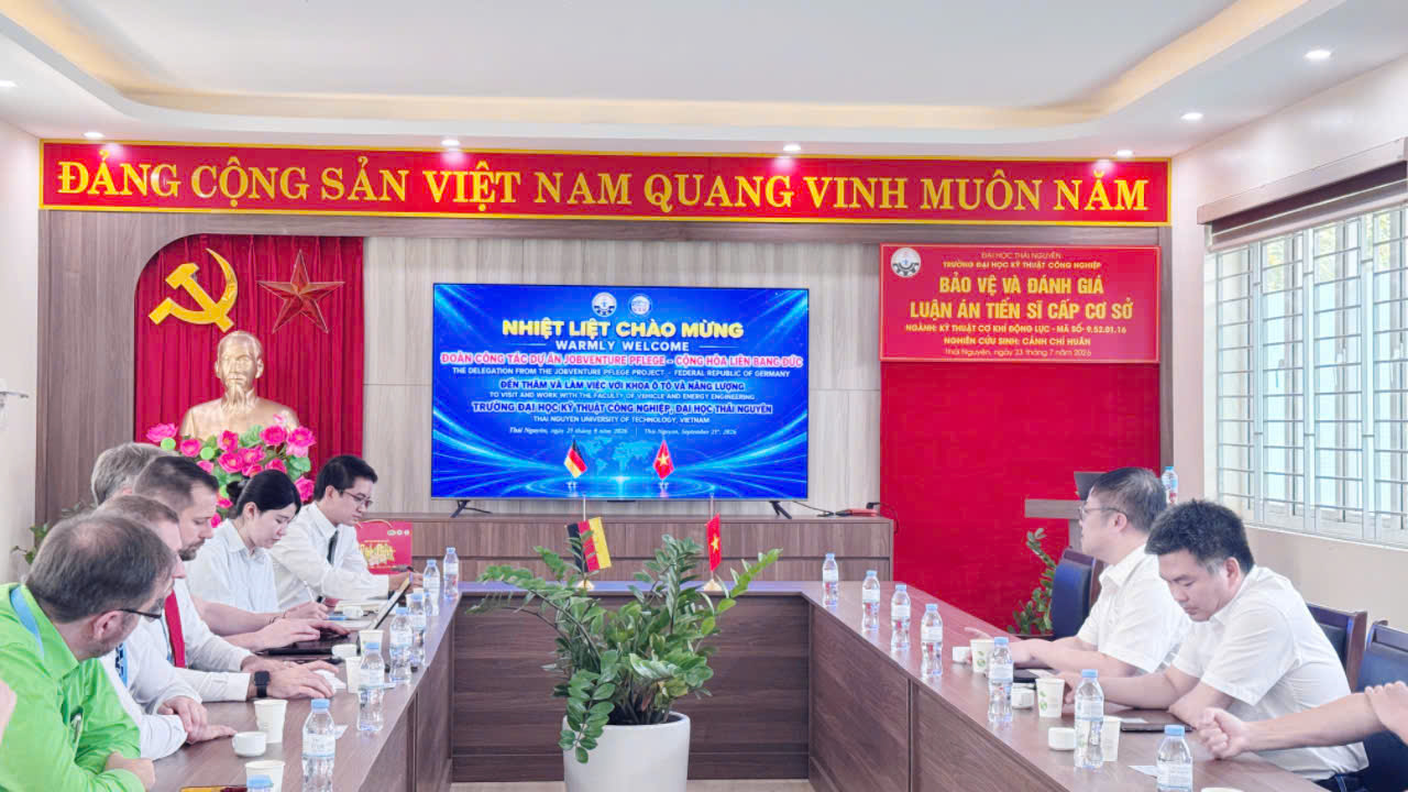 Kết Nối Đào Tạo Và Việc Làm Quốc Tế: Khoa Ô tô Và Năng Lượng – TNUT Làm Việc Với Đoàn Công Tác Dự Án JobVenture Pflege – CHLB Đức